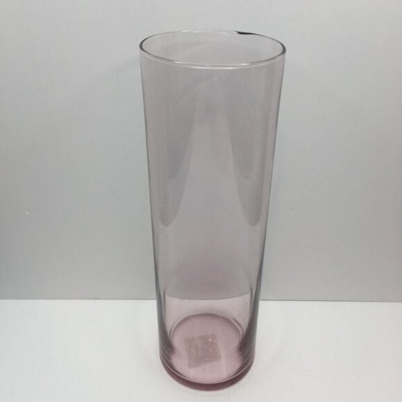 Vintage Set of 3 Libbey Amethyst Glass Bud Vases Home Bathroom Decor 10.5" 7.5" - Picture 2 of 16